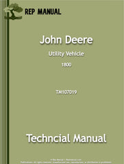 John Deere 1800 Utility Vehicle Service Repair Manual (TM1527)