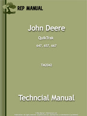 John Deere 647, 657, 667 QuikTrak Service Repair Manual (TM2042)