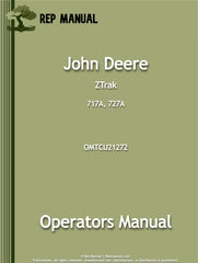 John Deere 717A, 727A ZTrak Operators Manual