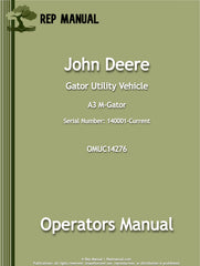 John Deere A3 M-Gator Operators Manual