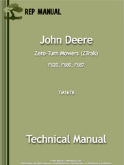 John Deere F620, F680, F687 ZTrak Service Repair Manual (TM1678)