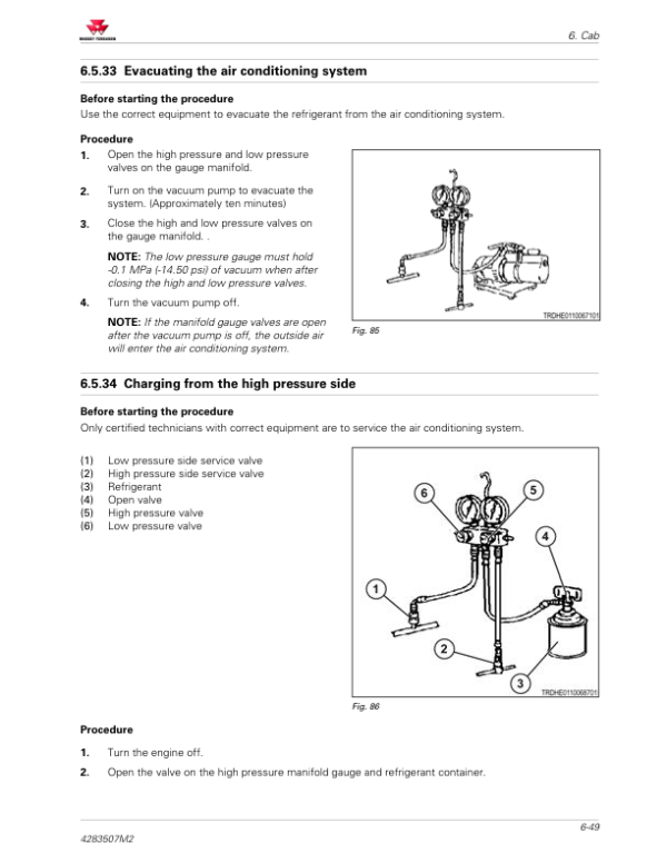 Massey Ferguson 1736, 1742, 1749, 1754, 1758, 1759 Tractor Service Repair Manual
