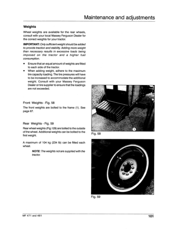 Massey Ferguson 451, 471, 481, 491, 492 Tractor Workshop Repair Manual