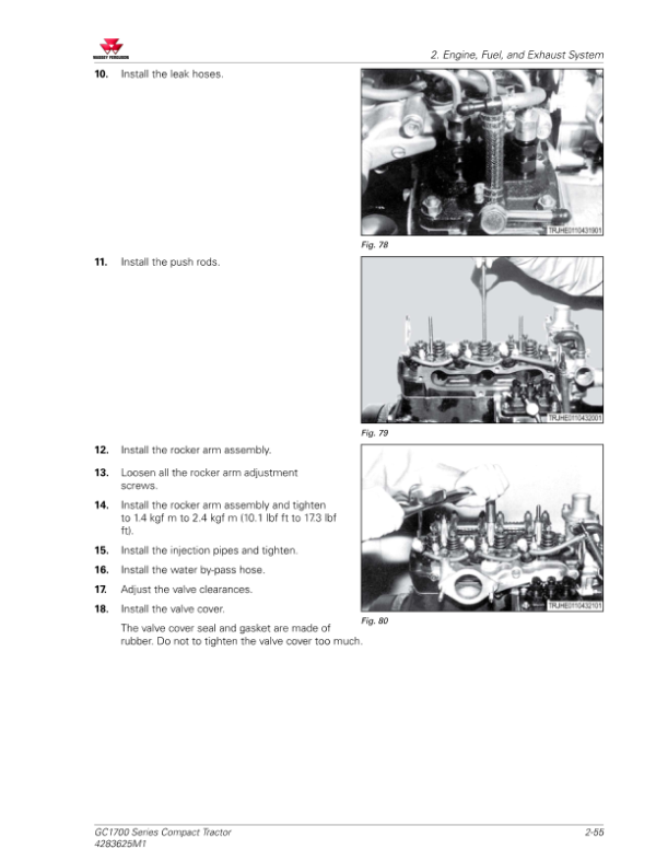 Massey Ferguson GC1723E, GC1725M Tractor Service Manual_Service Manual_97 Massey Ferguson GC1723E, GC1725M Tractor Workshop Service Manual