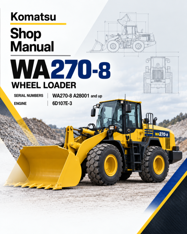 Komatsu WA270-8 Wheel Loader Service Repair Manual Komatsu WA270-8 Wheel Loader Service Repair Manual