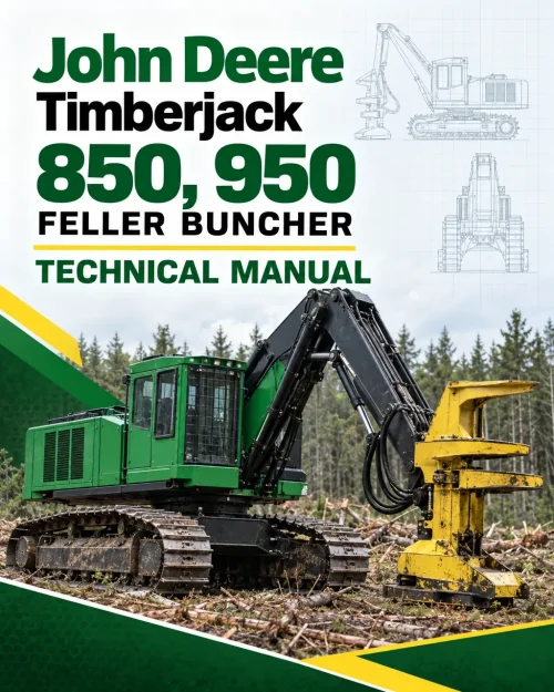 John Deere Timberjack 850, 950 Feller Buncher Technical Manual