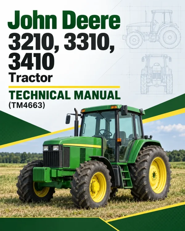 John Deere 3210, 3310, 3410 Tractor Technical Manual (TM4663)