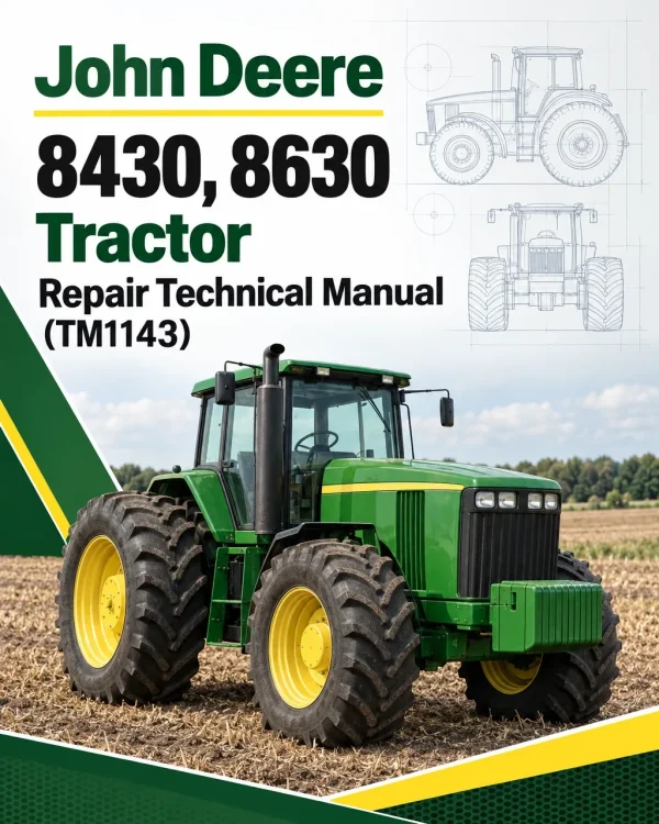 John Deere 8430, 8630 Tractor Repair Technical Manual (TM1143) John Deere 8430, 8630 Tractor Repair Technical Manual (TM1143)