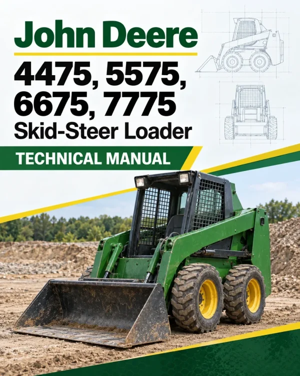 John Deere 4475, 5575, 6675, 7775 Skid-Steer Loader Technical Manual John Deere 4475, 5575, 6675, 7775 Skid-Steer Loader Technical Manual