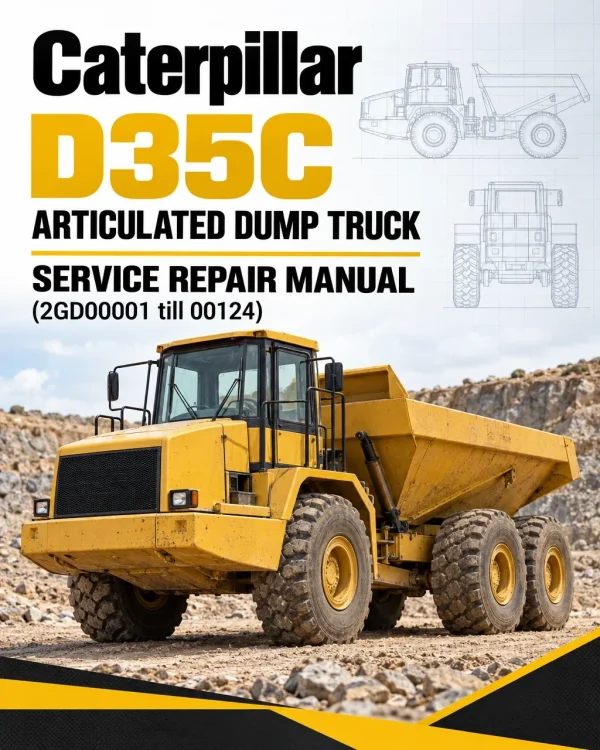 Caterpillar CAT D35C Articulated Dump Truck Service Repair Manual (2GD00001 till 00124)
