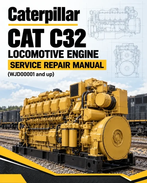 Caterpillar CAT C32 LOCOMOTIVE Engine Service Repair Manual (WJD00001 and up) Caterpillar CAT C32 LOCOMOTIVE Engine Service Repair Manual (WJD00001 and up)