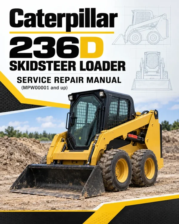 Caterpillar CAT 236D Skidsteer Loader Service Repair Manual (MPW00001 and up)