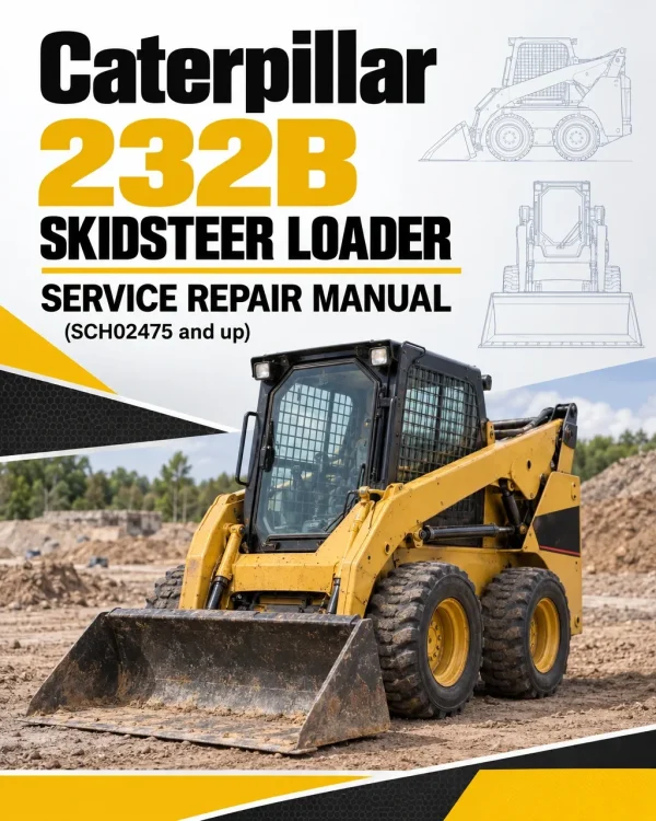 Caterpillar CAT 232B Skidsteer Loader Service Repair Manual (SCH02475 and up)