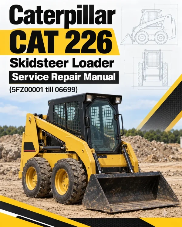 Caterpillar CAT 226 Skidsteer Loader Service Repair Manual (5FZ00001 till 06699)