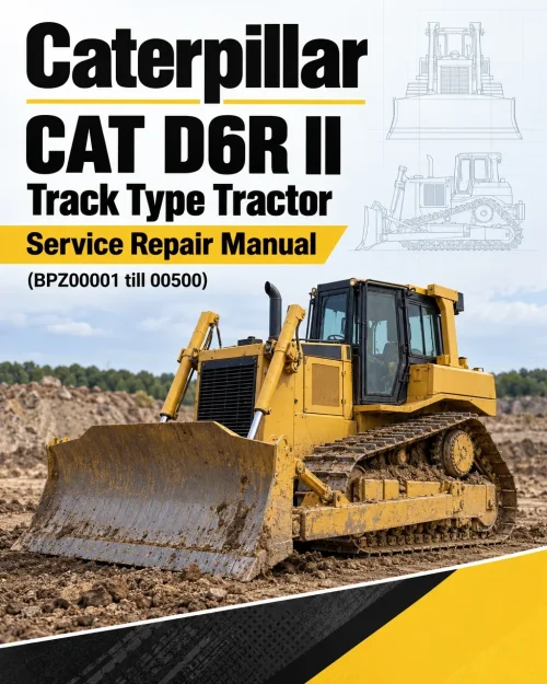 Caterpillar CAT D6R II Track Type Tractor Service Repair Manual (BPZ00001 till 00500) Caterpillar CAT D6R II Track Type Tractor Service Repair Manual (BPZ00001 till 00500)