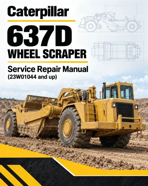 Caterpillar CAT 637D Wheel Scraper Service Repair Manual (23W01044 and up) Caterpillar CAT 637D Wheel Scraper Service Repair Manual (23W01044 and up)