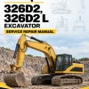 Caterpillar CAT 326D2, 326D2 L Excavator Service Repair Manual (KGY00001 and up)