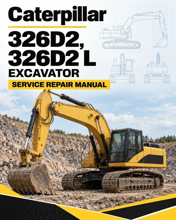 Caterpillar CAT 326D2, 326D2 L Excavator Service Repair Manual (KGY00001 and up)