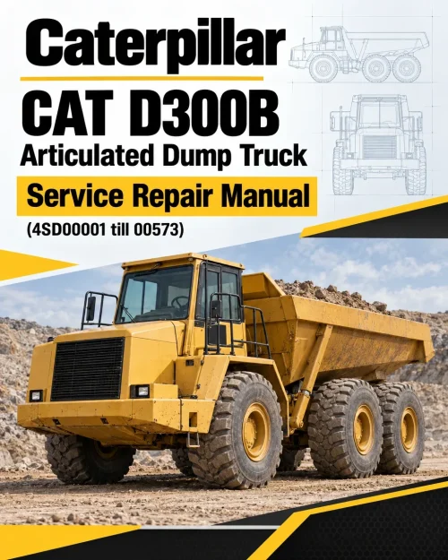 Caterpillar CAT D300B Articulated Dump Truck Service Repair Manual (4SD00001 till 00573) Caterpillar CAT D300B Articulated Dump Truck Service Repair Manual (4SD00001 till 00573)