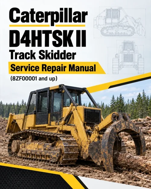 Caterpillar CAT D4HTSK II Track Skidder Service Repair Manual (8ZF00001 and up)