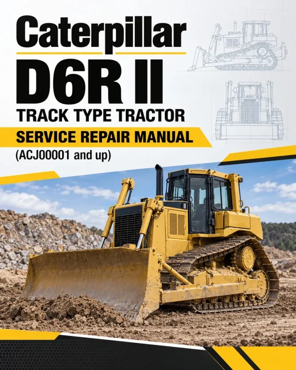 Caterpillar CAT D6R II Track Type Tractor Service Repair Manual (ACJ00001 and up)