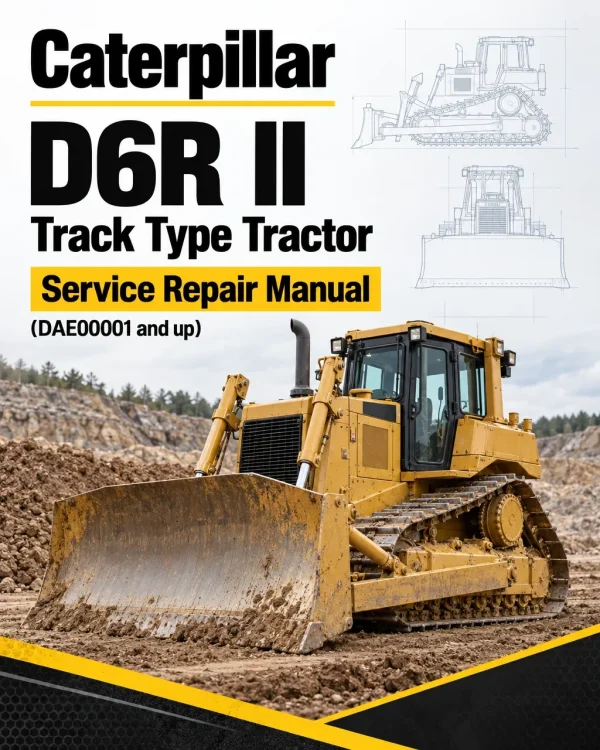 Caterpillar CAT D6R II Track Type Tractor Service Repair Manual (DAE00001 and up)