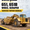 Caterpillar CAT 651, 651B Wheel Scraper Service Repair Manual (45M00001 and up) Caterpillar CAT 651, 651B Wheel Scraper Service Repair Manual (45M00001 and up)