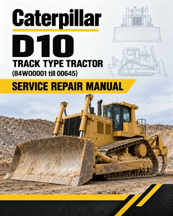 Caterpillar CAT D10 Track Type Tractor Service Repair Manual (84W00001 till 00645)
