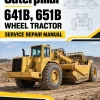 Caterpillar CAT 641B, 651B Wheel Tractor Service Repair Manual (67K00001 till 00604)