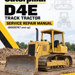 Caterpillar CAT D4E Track Tractor Service Repair Manual (68X00767 and up)