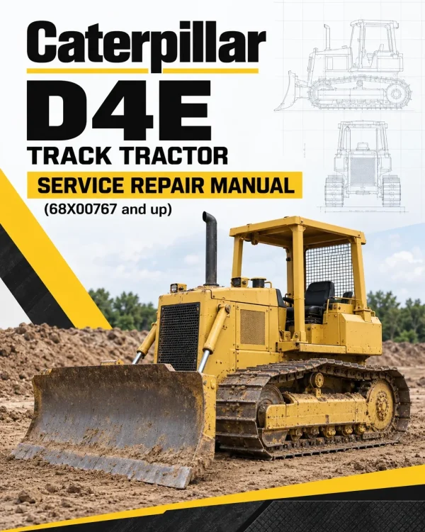 Caterpillar CAT D4E Track Tractor Service Repair Manual (68X00767 and up)