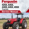 Massey Ferguson 425X, 435X, 440X, 445X, 455X Tractor Service Manual