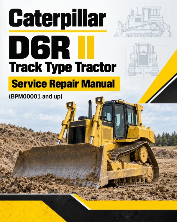 Caterpillar CAT D6R II Track Type Tractor Service Repair Manual (BPM00001 and up)