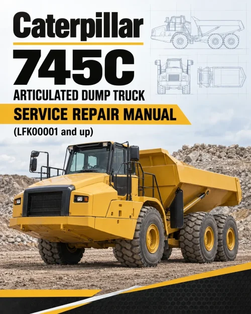 Caterpillar CAT 745C Articulated Dump Truck Service Repair Manual (LFK00001 and up)