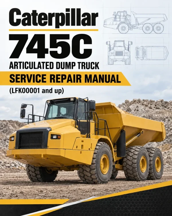 Caterpillar CAT 745C Articulated Dump Truck Service Repair Manual (LFK00001 and up)