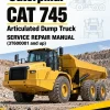 Caterpillar CAT 745 Articulated Dump Truck Service Repair Manual (3T600001 and up)