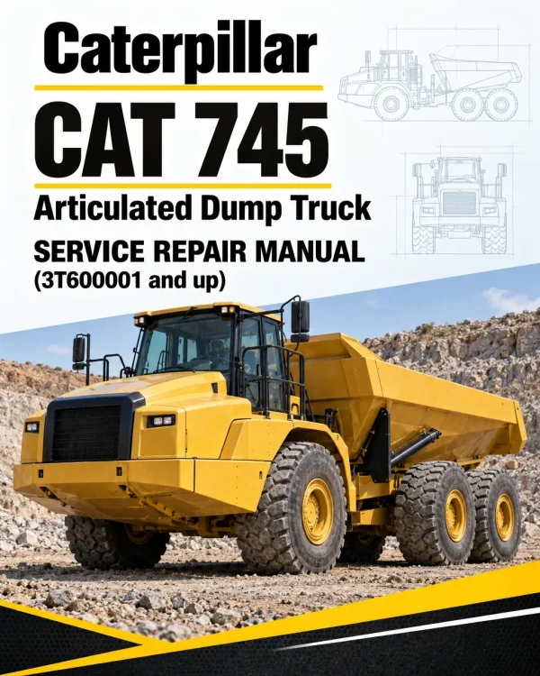 Caterpillar CAT 745 Articulated Dump Truck Service Repair Manual (3T600001 and up)