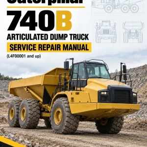 Caterpillar CAT 740B Articulated Dump Truck Service Repair Manual (L4F00001 and up)