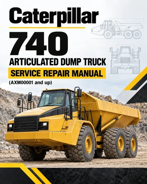 Caterpillar CAT 740 Articulated Dump Truck Service Repair Manual (AXM00001 and up)