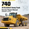 Caterpillar CAT 740 Articulated Dump Truck Service Repair Manual (3F800001 and up)