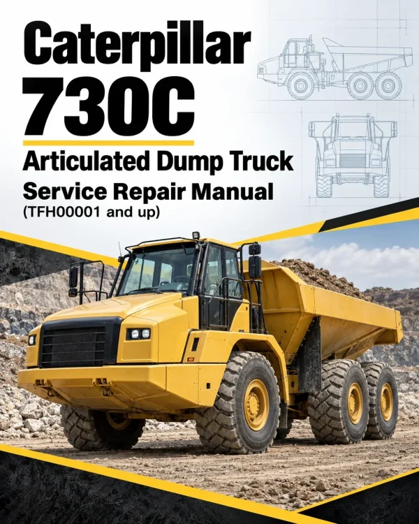Caterpillar CAT 730C Articulated Dump Truck Service Repair Manual (TFH00001 and up)