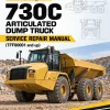 Caterpillar CAT 730C Articulated Dump Truck Service Repair Manual (TFF00001 and up)