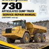 Caterpillar CAT 730 Articulated Dump Truck Service Repair Manual (AGF00001 and up)