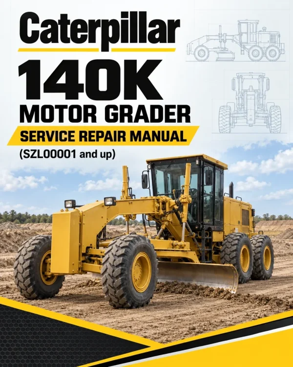 Caterpillar CAT 140K Motor Grader Service Repair Manual (SZL00001 and up)