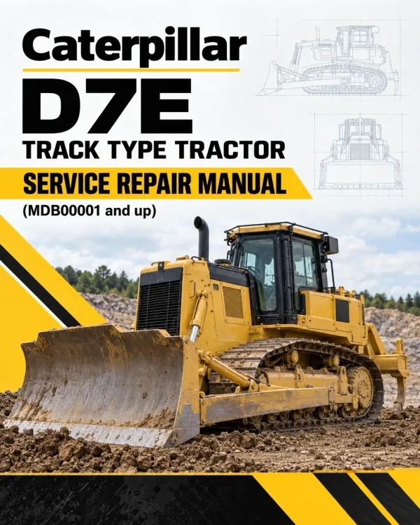 Caterpillar CAT D7E Track Type Tractor Service Repair Manual (MDB00001 and up)