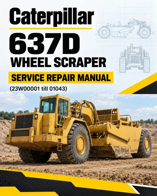 Caterpillar CAT 637D Wheel Scraper Service Repair Manual (23W00001 till 01043) Caterpillar CAT 637D Wheel Scraper Service Repair Manual (23W00001 till 01043)