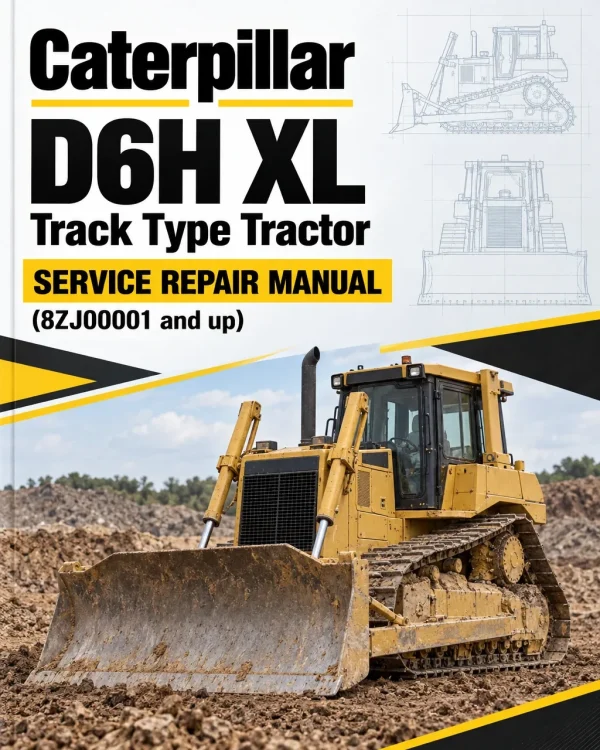 Caterpillar CAT D6H XL Track Type Tractor Service Repair Manual (8ZJ00001 and up)
