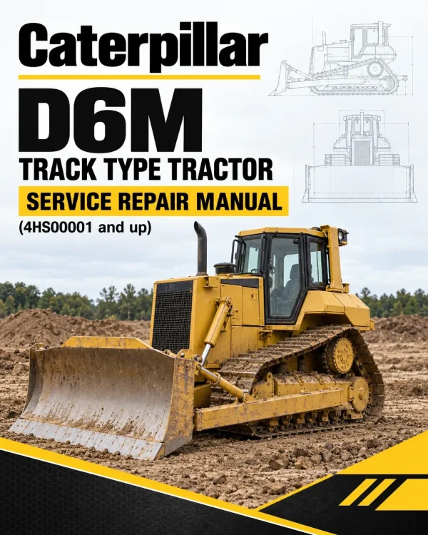 Caterpillar CAT D6M Track Type Tractor Service Repair Manual (4HS00001 and up)