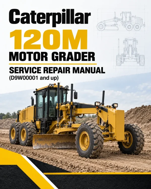 Caterpillar CAT 120M Motor Grader Service Repair Manual (D9W00001 and up)