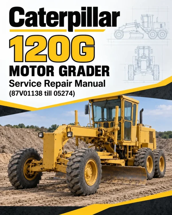 Caterpillar CAT 120G Motor Grader Service Repair Manual (87V01138 till 05274)